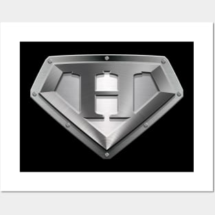 Super Sleek Style H Symbol Posters and Art